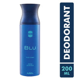 Ajmal Blu & Blu Deodorants Gift For Men 200ml 6.7 Fl.oz. Each X2 And Aretha Eau De Parfum 50ml 1.6 Fl.oz. For Women | Combo Of 3
